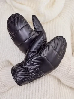 Royalfashion Czarne rękawiczki damskie