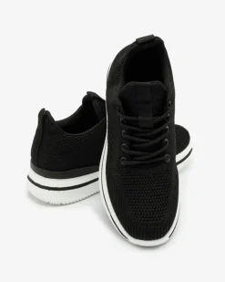 Royalfashion Czarne sportowe buty damskie Losoyta