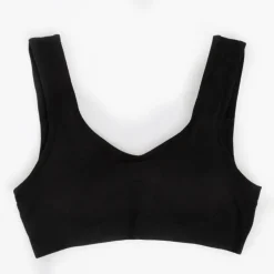 Royalfashion Czarny sportowy biustonosz dziecięcy