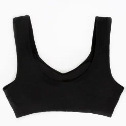 Royalfashion Czarny sportowy biustonosz dziecięcy