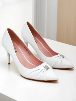 Royalfashion Czółenka damskie eko skórzane Venetia Nera