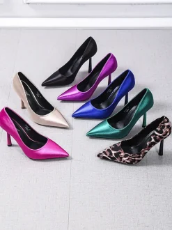 Royalfashion Czółenka damskie a'la satynowe Satylies