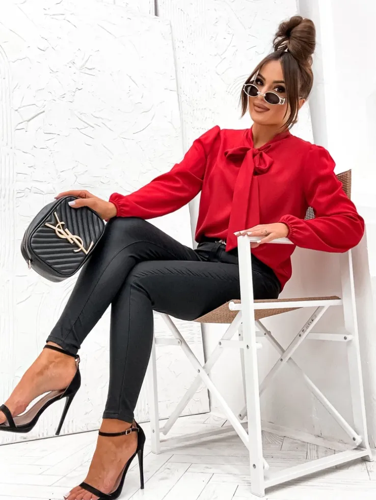 Royalfashion Damska bluzka z kokardą