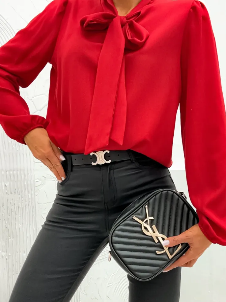 Royalfashion Damska bluzka z kokardą