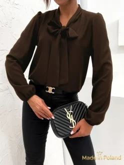 Royalfashion Damska bluzka z kokardą