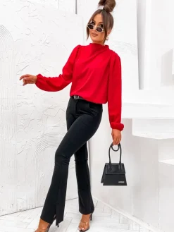 Royalfashion Damska bluzka ze stójką