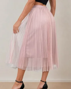 Royalfashion Damska dwuwarstwowa spódnica midi