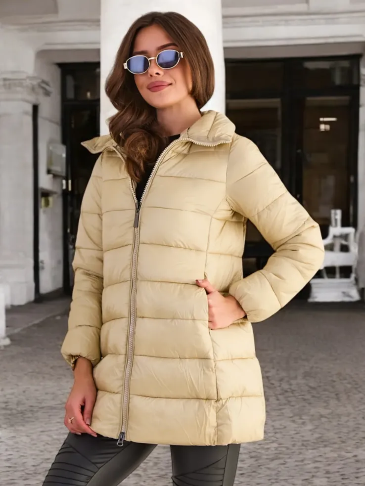 Royalfashion Damska kurtka zimowa pikowana