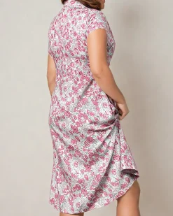 Royalfashion Damska sukienka midi w kwiaty