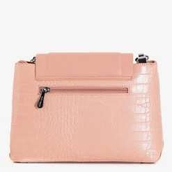 Royalfashion Damska torebka ze zwierzęcym tłoczeniem w kolorze nude