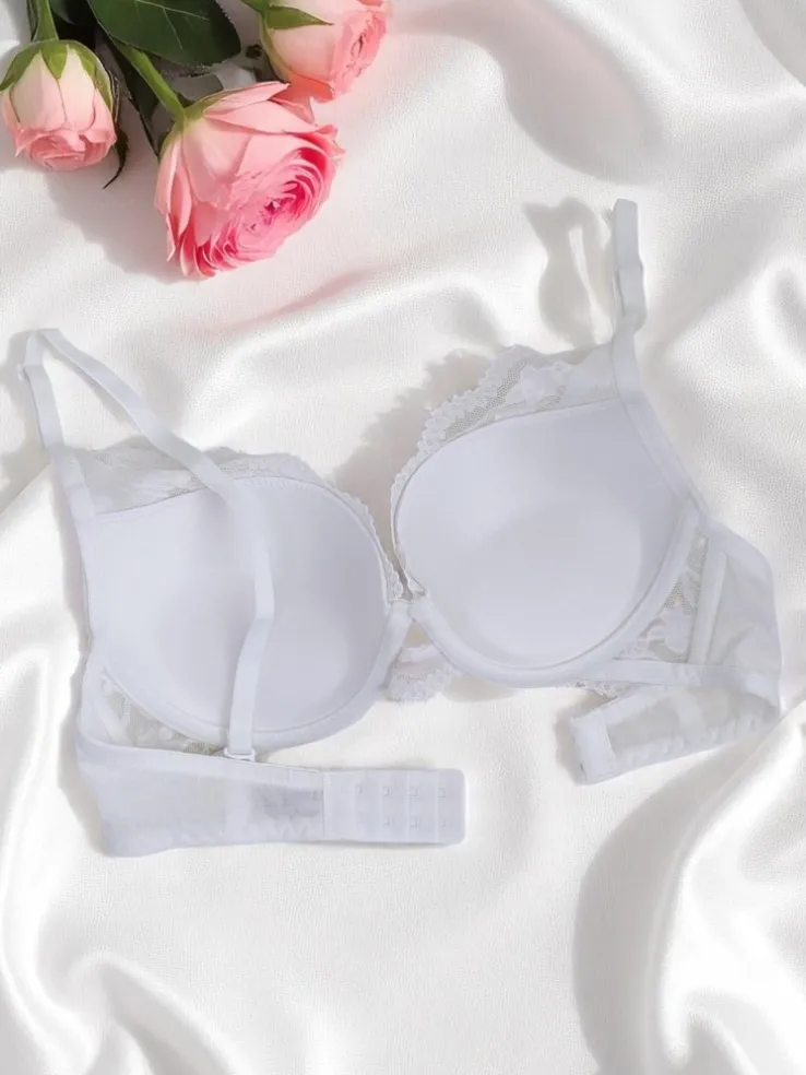 Royalfashion Damski biustonosz push- up z koronką Luna Push-Up