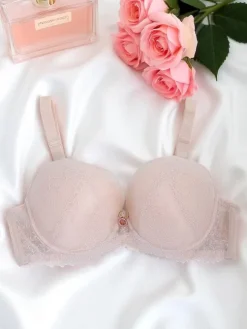 Royalfashion Damski biustonosz push- up z koronką Coco Lift