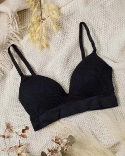 Royalfashion Damski biustonosz prążkowany