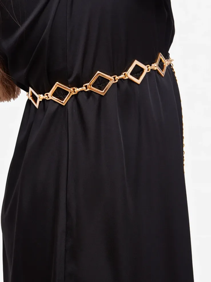 Royalfashion Damski metalowy pasek ozdobny