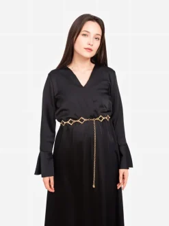 Royalfashion Damski metalowy pasek ozdobny