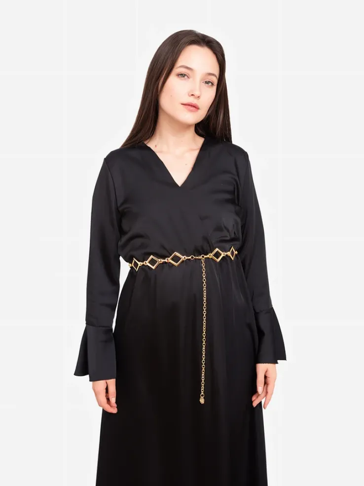 Royalfashion Damski metalowy pasek ozdobny