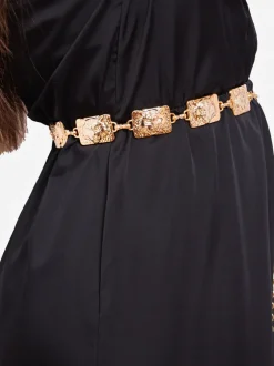 Royalfashion Damski metalowy pasek ozdobny