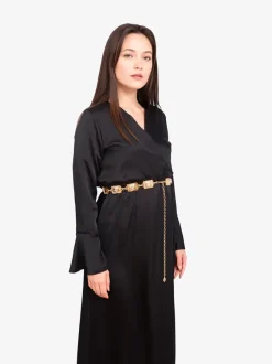 Royalfashion Damski metalowy pasek ozdobny