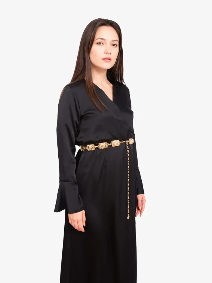 Royalfashion Damski metalowy pasek ozdobny