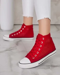 Royalfashion Damskie ażurowe trampki Nizzef