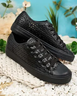 Royalfashion Damskie ażurowe trampki Navet