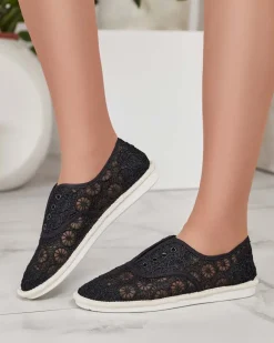 Royalfashion Damskie ażurowe tenisówki Nurram