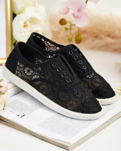 Royalfashion Damskie ażurowe tenisówki Nurram