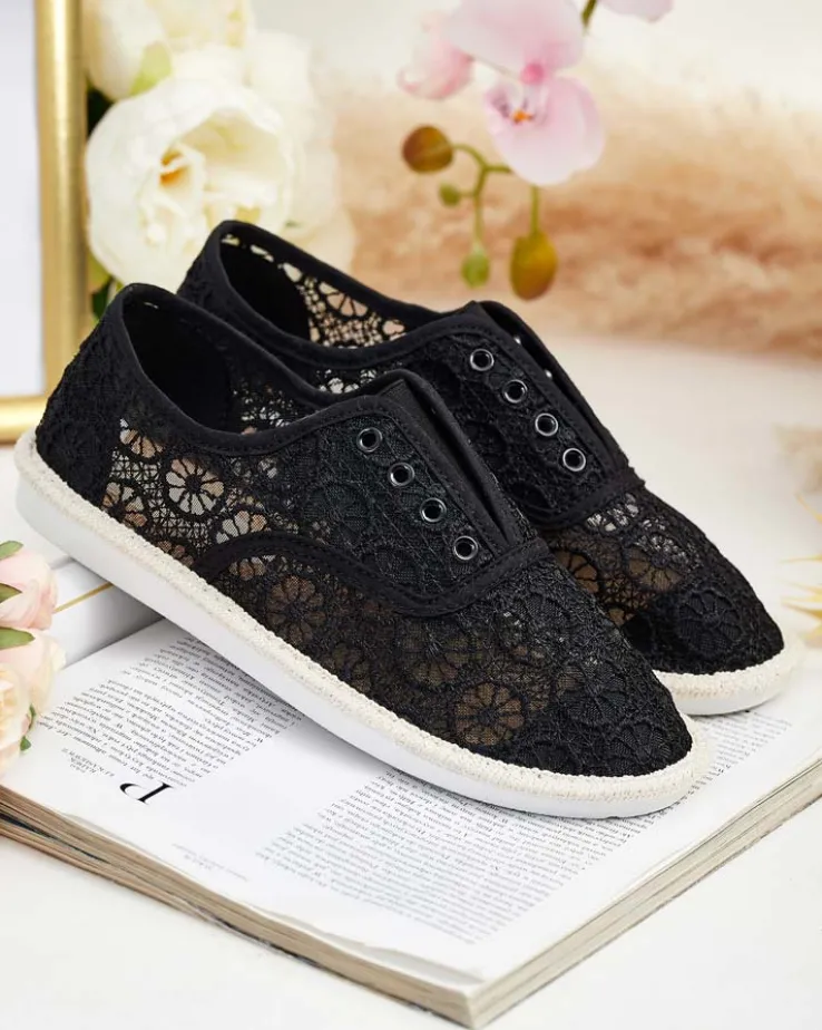 Royalfashion Damskie ażurowe tenisówki Nurram