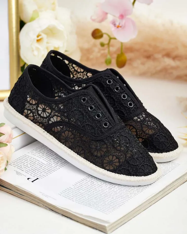 Royalfashion Damskie ażurowe tenisówki Nurram