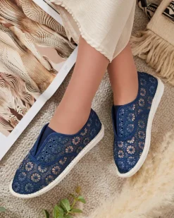 Royalfashion Damskie ażurowe tenisówki Nurram