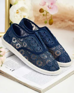 Royalfashion Damskie ażurowe tenisówki Nurram