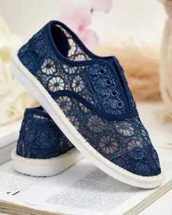 Royalfashion Damskie ażurowe tenisówki Nurram