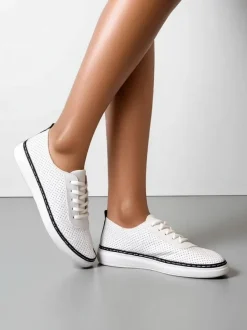 Royalfashion Damskie ażurowe trampki Tareb