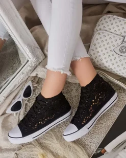 Royalfashion Damskie ażurowe trampki Nictz