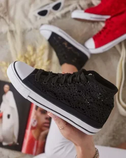 Royalfashion Damskie ażurowe trampki Nictz