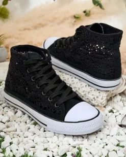 Royalfashion Damskie ażurowe trampki Nictz