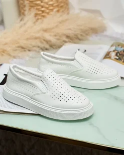 Royalfashion Damskie ażurowe tenisówki Flequise