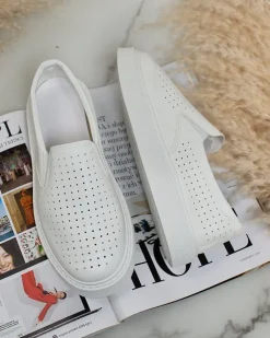 Royalfashion Damskie ażurowe tenisówki Flequise