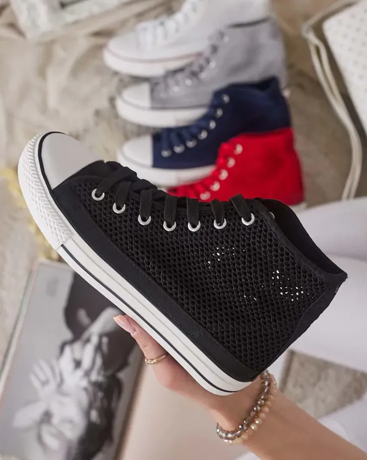 Royalfashion Damskie ażurowe trampki Nizzef