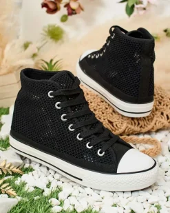 Royalfashion Damskie ażurowe trampki Nizzef