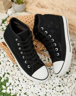 Royalfashion Damskie ażurowe trampki Nizzef