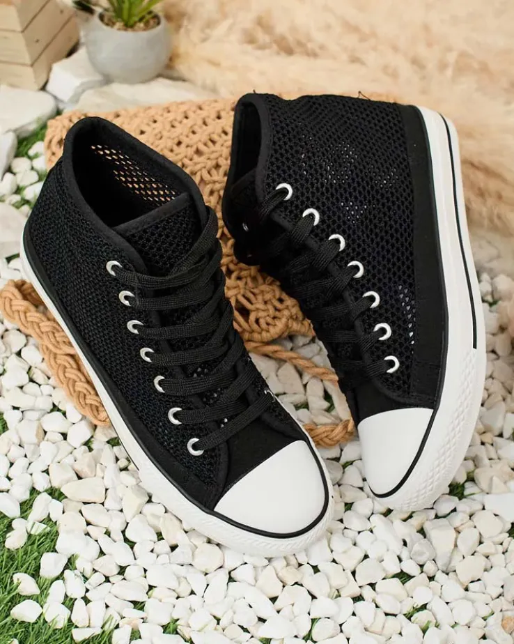 Royalfashion Damskie ażurowe trampki Nizzef