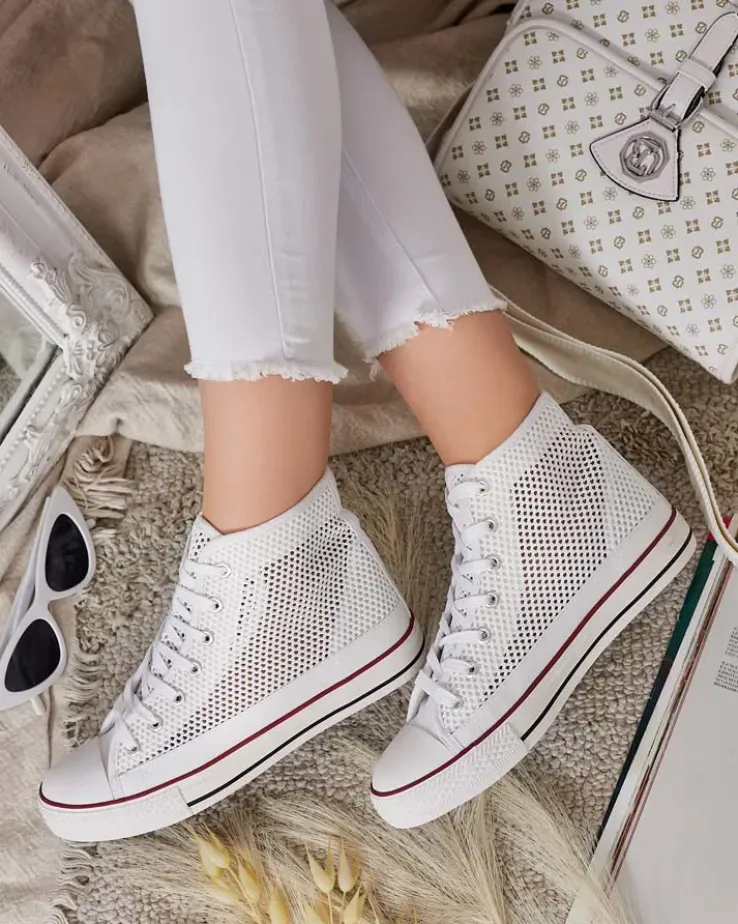 Royalfashion Damskie ażurowe trampki Nizzef