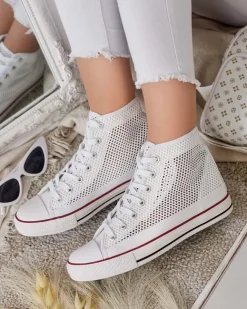 Royalfashion Damskie ażurowe trampki Nizzef