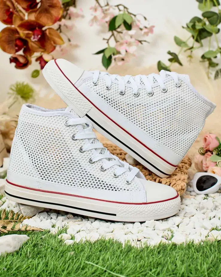 Royalfashion Damskie ażurowe trampki Nizzef