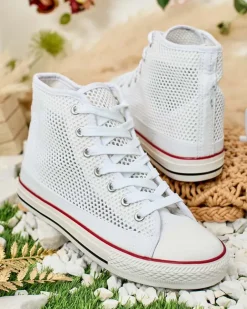 Royalfashion Damskie ażurowe trampki Nizzef