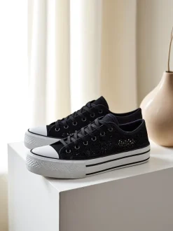 Royalfashion Damskie ażurowe trampki Nizzet