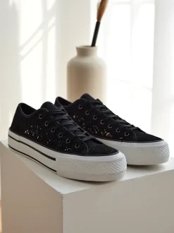 Royalfashion Damskie ażurowe trampki Nizzet