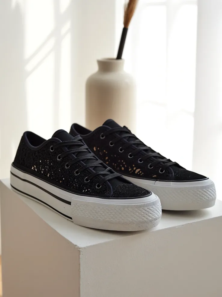 Royalfashion Damskie ażurowe trampki Nizzet