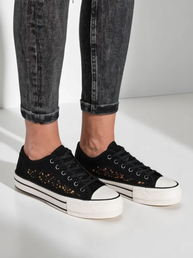 Royalfashion Damskie ażurowe trampki Nizzet